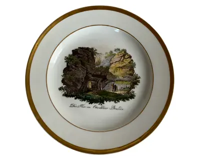 Antique Meissen Porcelain Topographical Plate • $449.99