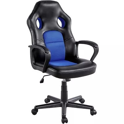 Gaming Office Chair Computer Chair Adjustable Racing Chair For Home Work Study • £53.99