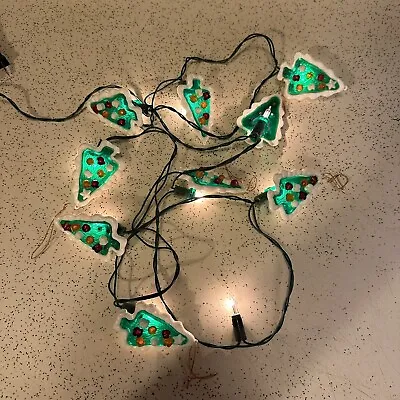 Vintage Christmas String Lights Mini Christmas Tree Shaped Works! • $10.95