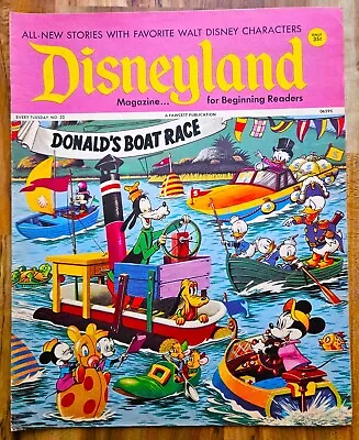 Vintage 1972 Disneyland Magazine #22 With Donalds Boat Race Cover • $6.99