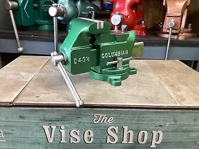 Restored Vintage Columbian D 43 1/2 Bench Vise 3 1/2 In Jaws 17 Lbs Usa • $179.99