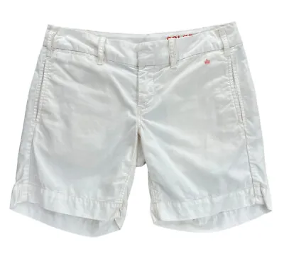 G1 Goods Paper Twill Chino Shorts Size 0 White 100% Cotton Fits 30 X 7  Inseam • $22.95