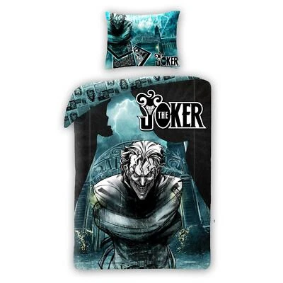 £27.99 • Buy Batman Single Duvet Cover Set The Joker Superhero Cotton Reversible EU Size