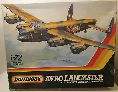 Matchbox Avro Lancaster Model Kit PK-602 1/72 Scale Bad Decals • $12.99