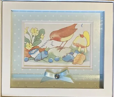 Mabel Lucie Lucy Attwell Attwel Atwell Original Robin Bird Print In White Frame • £4.95