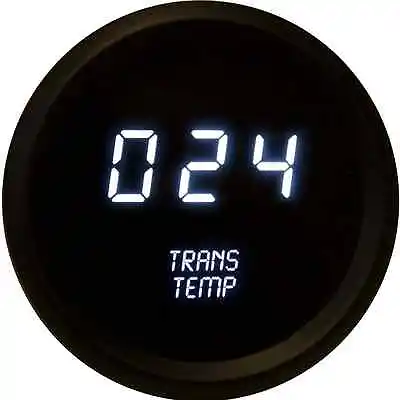 2 1/16  Digital Transmission Temperature Gauge White LEDs Black Bezel USA Made • $52.13