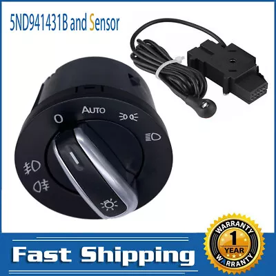 $22.89 • Buy Auto Headlight Control Switch Sensor For VW Golf MK6 MK5 Jetta Tiguan Passat B6