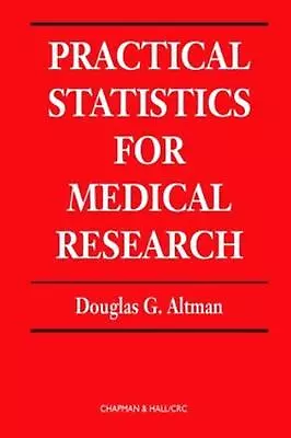 Practical Statistics For Medical Research By Douglas G. Altman (English) Hardcov • $160.13