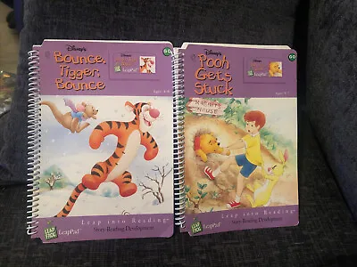 Leapfrog LeapPad  Books Only Disney - Pooh Gets Stuck & Bounce Tigger Bounce • £4.99