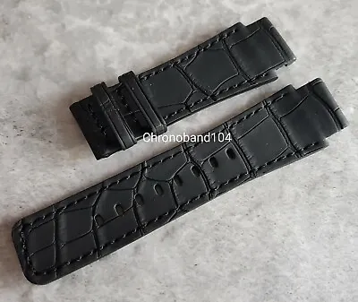 $186.12 • Buy Genuine OEM Clerc Hydroscaph Black Matte Leather Déployant Watch Strap Band NEW