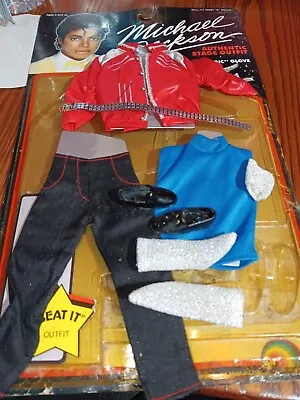 Michael Jackson-1984 BEAT IT Outfit For Doll Still With Package And Glove • $14.99