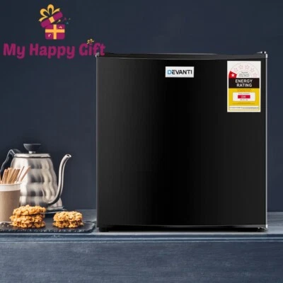 $185.02 • Buy BLACK 48L Bar Fridge Mini Freezer Portable Small Refrigerator Countertop Devanti