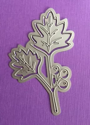 £3.95 • Buy Holly Leaves With Berries With Matting Layers Metal Cutting Dies UK Seller 507