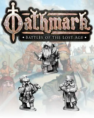 North Star/Osprey Games Oathmark - OAK105 - Dwarf Light Infantry Champions • $14.99