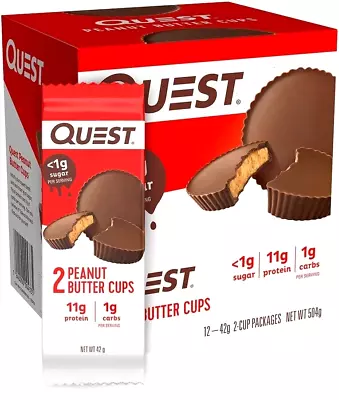 Quest Nutrition Peanut Butter Cups Box Of 12-Au • $57.99