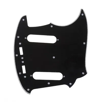 Musiclily Pro 3Ply Black 12 Hole Guitar Pickguard For JPN Fender Japan Mustang • £11.45