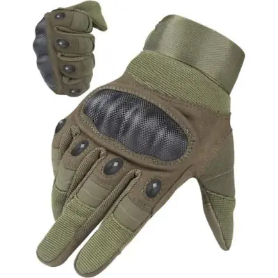 Tactical Army Military Gloves Combat Airsoft Hard Knuckle Full Finger Gloves • £8.99