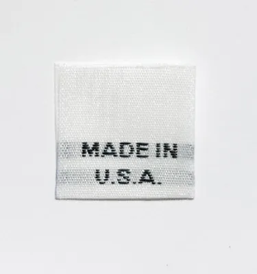 Lot 500 Pcs White Woven Clothing Sewing Care Label Tags - Made In U.s.a. • $24.99