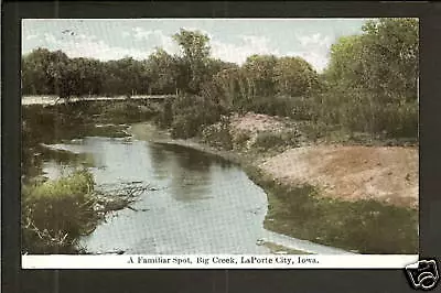 LaPorte City Iowa IA 1911 Big Creek Bend & Beach • $8.99