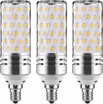 E12 LED Corn Bulbs15W LED Candelabra Light Bulbs 120 Watt Equivalent 1500Lm W • $22.50