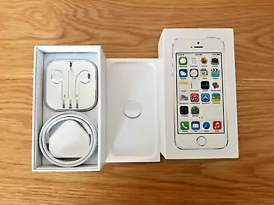 £80 • Buy Apple IPhone 5S 32GB Silver - Unlocked - All Accessories Including Box