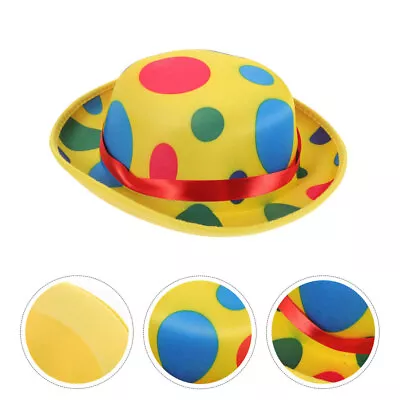 Clown Hat Costume Kids Striped Fedora Hat Clown Accessories Dot Hat • $10.99