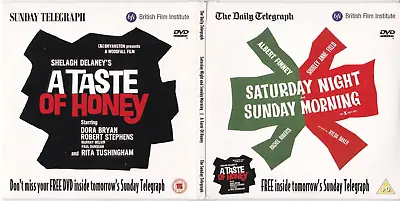 SATURDAY NIGHT AND SUNDAY MORNING / A TASTE OF HONEY ( Newspaper Doppel DVD ) • £3.36