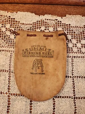 Vintage PFLUEGER Summit (Fishing Reel Bag) W/ Bull Dog Logo • $20