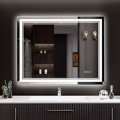 LED Bathroom Mirror Front Light And Backlit Vanity Mirror Anti-Fog Wall Mounted • $129.95