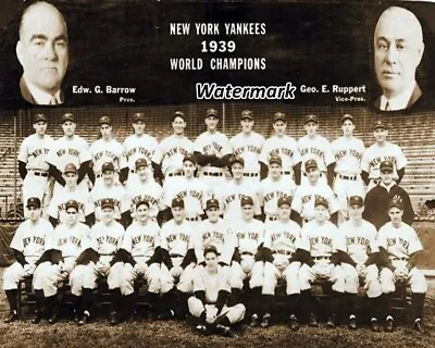 $5.59 • Buy MLB 1939 World Series Champion New York Yankees Team Picture 8 X 10 Photo Pic