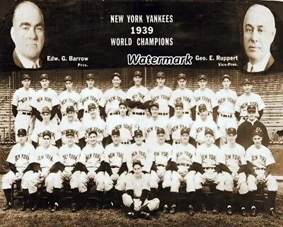 $5.59 • Buy MLB 1939 World Series Champion New York Yankees Team Picture 8 X 10 Photo Pic