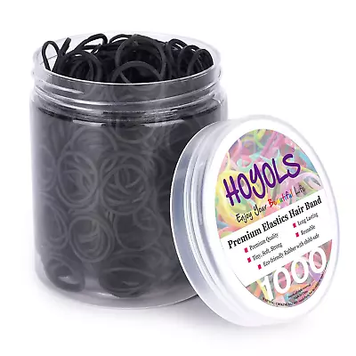 1/2” Small Black Rubber Bands For Hair Ties Elastics Mini Toddler Braids • $9.91