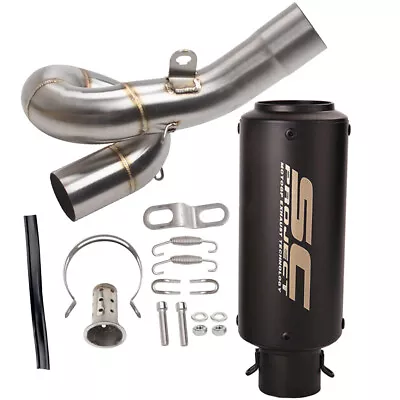 Slip For 2009-2024 Kawasaki Ninja ZX6R ZX636 Exhaust Mid Link Pipe Muffler Tips • $122.99