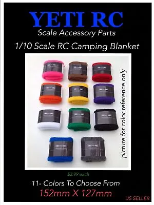 1/10 Scale RC Crawler Accessories Camping Blanket • $2.99