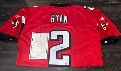 MATT RYAN Signed Atlanta Falcons Authentic RED On Field REEBOK Jersey NWT XL COA • $99.99