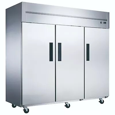 NEW 3 Door Freezer Reach In NSF Solid Stainless Steel Dukers D83AF #2023 Upright • $5040