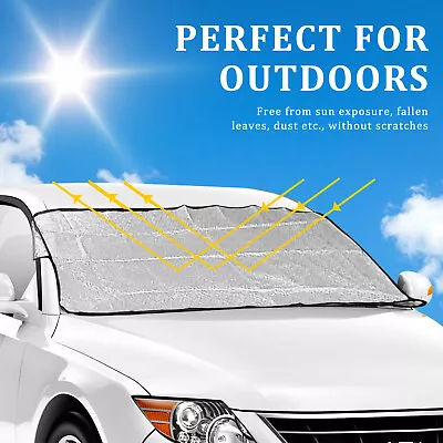 Car Windshield Cover Sun Shade Ice Frost Snow Dust Frost Protector • $5.99