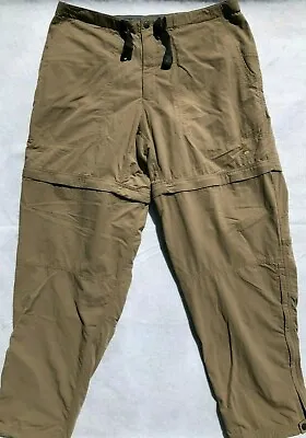 $29.99 • Buy Mountain Hardwear Belted Convertible Pants Nylon Beige Mens 38x33