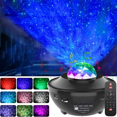 £16.99 • Buy Galaxy Projector Night Light Starry Star Moon Bluetooth Music Lamp W/ Remote