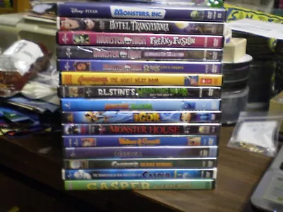 (15) Children's Spooky DVD Lot: Disney Monsters Inc (3) Monster High Hotel Trans • $19.95