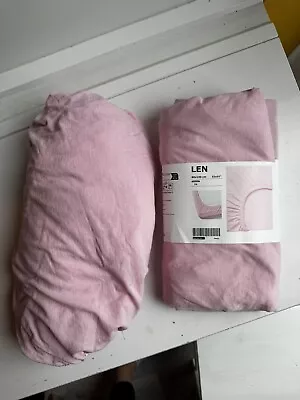 IKEA Pink  2x Fitted Sheet  • £7