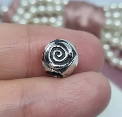 Genuine Pandora Silver Rose Bud Charm  💕 925 ALE  R15 • £10.99