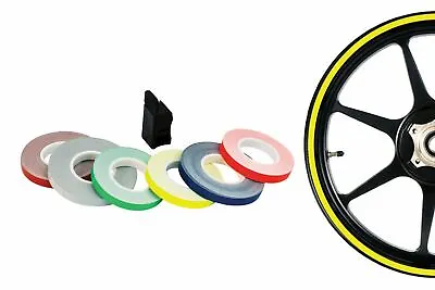 Honda VFR800 Oxford Motorcycle Wheel Rim Sticker Stripes Applicator Yellow OF615 • £13.95