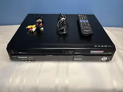 PANASONIC DMR-EZ37V VHS VCR DVD-RW Recorder Digital Tuner Tested WITH Remote 📀 • $179.95