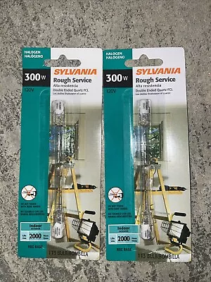 Sylvania Led Double Ended Quartz Bulb RSC Base T3 300 Watt 120V - NOS Pack Of 2 • $9.95