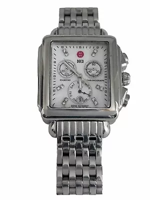 Michele Deco Diamond Women Watch Chronograph Stainless Steel MW06P00A0046 • $580.97