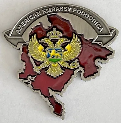 MSG-Det Marine Security Guard Detachment Podgorica Montenegro Challenge Coin • $82.37