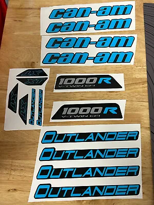 Can-am Canam Outlander 1000r Decal Set Blue 3m Laminated Octane Blue Stickers • $42