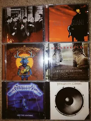 Lot Of 6 Metal Cds: Metallica Kingdom Come Mastodon Rammstein Queensryche • $25