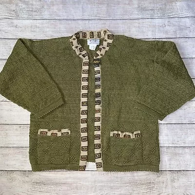 Veranda Wear Small Green Cardigan  B1 • $18